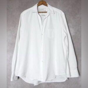 Frank & Eileen 'Eileen'' white denim top